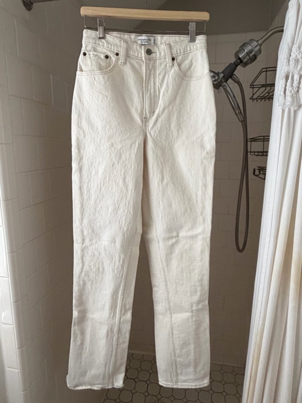 Abercrombie & Fitch 90s straight ultra high rise CURVY jean LONG